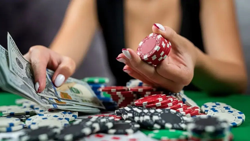 glückliche Casino-Spieler